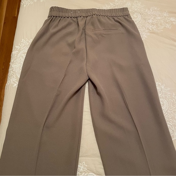 NEW TAUPE WIDE LEG TROUSER - Picture 3 of 5